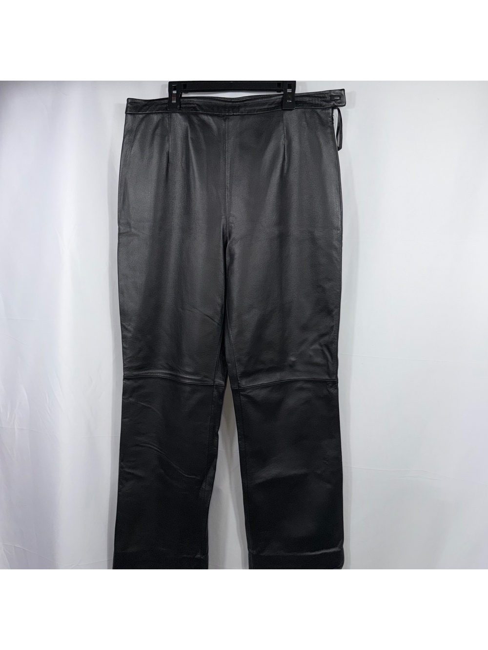 Clio Leather Pants Women’s 14 Black Straight Leg Vintage